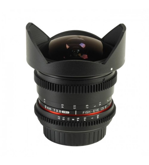 Samyang For Canon 8mm T3.8 UMC Fish-Eye CS II VDSLR (Detachable Hood)
